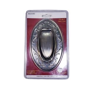 BRAINERD Liberty Hardware Antique Brass French Lace Door Knocker 7"x 4.5"- NEW